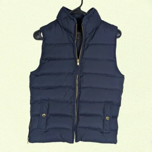 J.Crew Mountain Puffer Vest S Navy Blue Down Filled H1622 Gorpcore - Bild 1 von 7