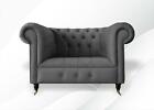 Chesterfield Design Sessel Couch Polster Luxus Textil Couchen Einsitzer Couchen