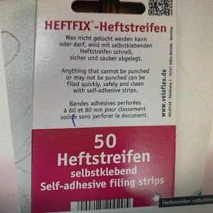 heftstreifen selbstklebend 100 50 Stück In OVP Transparent - Bild 1 von 1