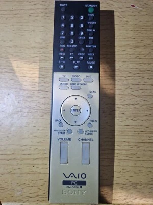 NO BATTERY COVER--GENUINE ORIGINAL SONY RM-GP5U PC REMOTE CONTROL VAIO VGN-A140  - Image 1 of 2