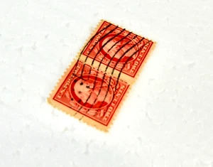 Zwei George Washington 2 Cent Briefmarke um 1920 selten ungeprüft - Bild 1 von 4