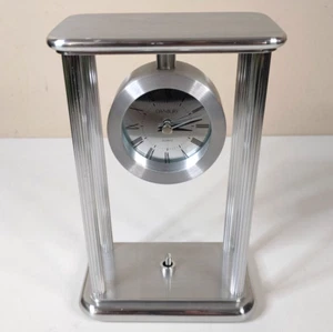 Modern Danbury Stainless Steel Desk Clock - Picture 1 of 6