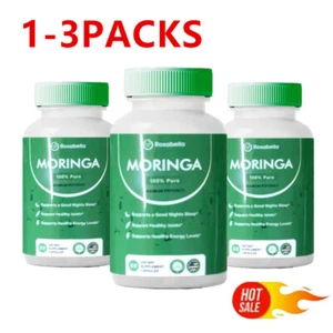 1-3PACKS Rosabella Moringa Leaf Capsules for Immune Support And Gut Health/ - Picture 1 of 18