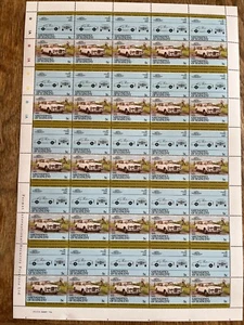 Lot of 10 sheets 1984 CARS Facel "Vega HK500" 50x5c **-Grenadines of St.Vincent - Picture 1 of 2