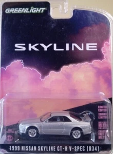 NISSAN SKYLINE GT-R R34 1999 1/64 GREENLIGHT - Imagen 1 de 2