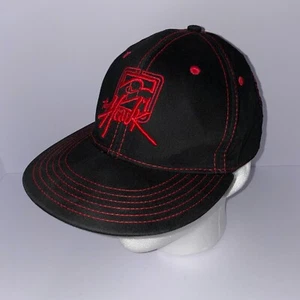 Vintage Tony Hawk Baseball Cap Black Red Stitching Skateboarding - Picture 1 of 7