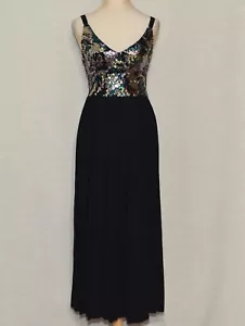 ModCloth Little Mistress Save the Last Dance Dress US6 / S Sequin Pleated Black - Picture 1 of 12