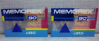 Lot Of 2 Memorex Dbs Recordable  Casette Tapes - 90 Mins 0 71809 06004