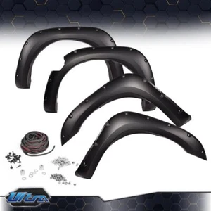 4Pcs Fender Flares Black Front&Rear Fit For 2004-2015 Nissan Titan Pocket Style - Picture 1 of 10