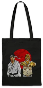 Karate Team Stofftasche Einkaufstasche Mr. Mister Kid Wu Miyagi Wushu Black Tag - Picture 1 of 1