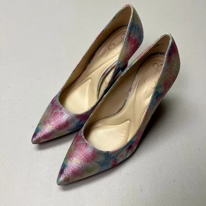 Jessica Simpson Women's Pump Shoes Multicolor Sparkle Pointed Toe Nettles 6.5M - Picture 1 of 9