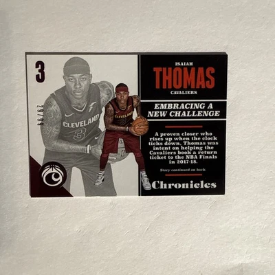 Panini Chronicles 2017-18 - Isaiah Thomas #66 rosa/99 Foto 1 de 3