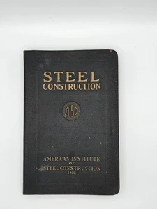 AISC American Institute Of Steel Construction 1st Edition 5th Printing 1929 - Imagen 1 de 15