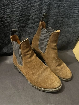 Botas Chelsea Sanders Hombre’s 10 EE/Church’s Gamuza Marrón Botas. Inglaterra 656655 Foto 1 de 4