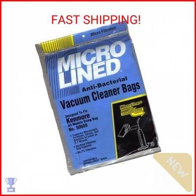 Home Care Products Kenmore 50688 micro sacos de papel forrados, pacote com 3 - Imagem 1 de 2