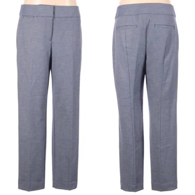 Pantalones Ann Taylor LOFT Talla 8 Marisa Hasta el Tobillo Gris Azul Nuevos Foto 1 de 4