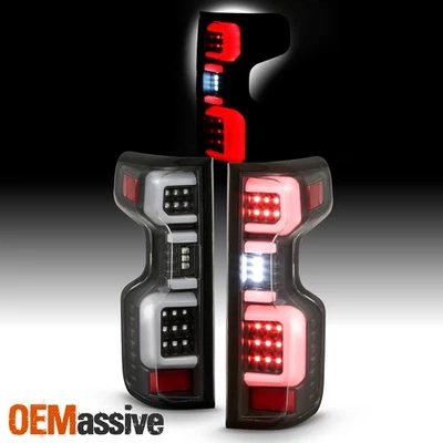 For 2019-2022 Silverado 1500 | 2020 2500HD/ 3500HD Halogen Type Black Tail Light - Image 1 of 4