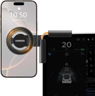 Soporte de teléfono UGREEN para accesorios Tesla modelo 3 e Y Magsafe imán de montaje en coche Foto 1 de 4