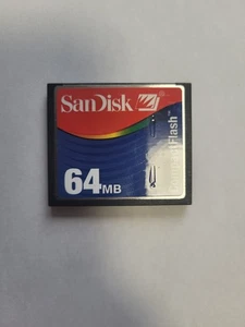 64MB SanDisk CompactFlash CF Memory Card 64MB SDCFB - Photo 1 sur 2