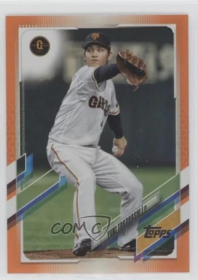 2021 Topps NPB Nippon Professional Baseball Orange Foil /25 Yuki Takahashi #110 - Image 1 of 2
