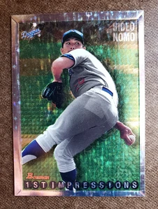 1995 Bowman 1St Impressions HIDEO NOMO Baseball FOIL ROOKIE CARD RC #238 DODGERS - Picture 1 of 12