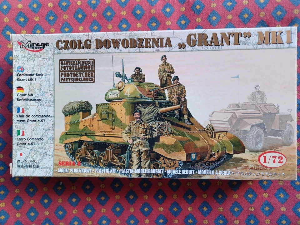 MIRAGE 72805  - Tank, Medium, GRANT Mk I O.P. (M3) - plastic kit 1/72 - Immagine 1 di 1