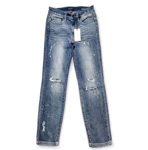 Jeans Judy Azul Calce Relajado Tobillo Destruyendo Mi Vida Tiro Medio Nuevos Para Mujer 27 - Imagen 1 de 13