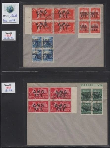 WC1_26406. TRIESTE FTT. Cubierta con bloques de sellos DEMOCRÁTICOS 1949. - Imagen 1 de 1