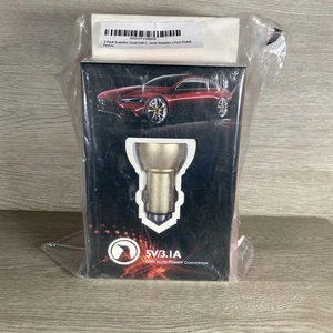 2er Pack Dual USB Auto Ladegerät Adapter 12V 5V/3,1A für iPhone Samsung Android Gold - Bild 1 von 4