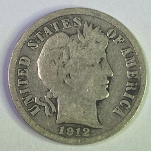 1912-D Barber Dime - Scarce High Grade Semi-key Better Date - Picture 1 of 4