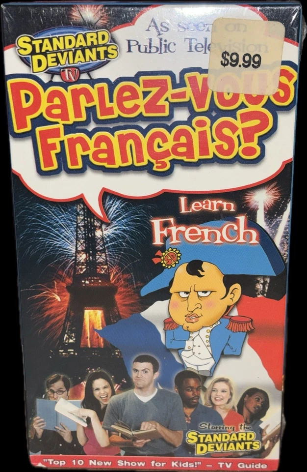 NEW SEALED Standard Deviants TV: Parlez-Vous Francais? Learn French VHS 2001 BE - Image 1 of 1