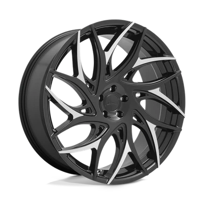 22x9 DUB S259 G.O.A.T. Gloss Black With Machined Spokes Wheel 5x120 (35mm) - Image 1 of 4