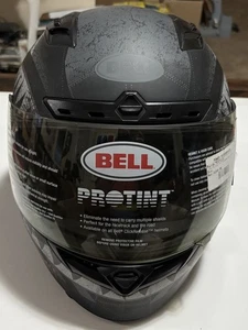 Bell Men's PS Qualifier DLX MIPS DMC Motorcycle Helmet Matte Black/Grey - SZ MED - Picture 1 of 5
