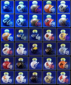 NCAA COLLEGE FOOTBALL 1999 VINTAGE GUMBALL TEAM HELMET SEALED IN VENDING CAPSULE - Picture 1 of 37