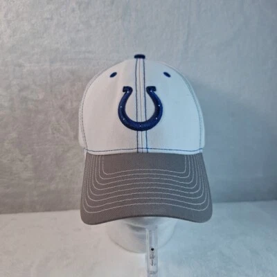 Кепка с регулируемым ремешком Indianapolis Colts NFL белая с синим логотипом командная одежда - Изображение 1 из 4