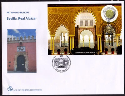 SPAIN - 2024 WORLD HERITAGE : SEVILLE - ROYAL ALCAZAR - MS - FDC - Image 1 of 4