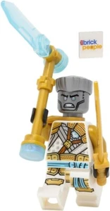 LEGO Ninjago Crystalized: Golden Zane Minfigure with Ice Weapon - Picture 1 of 6
