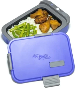 Hot Bento Self Heated Lunch Box and Food Warmer Verri Perri - Purple BRAND NEW - Picture 1 of 13