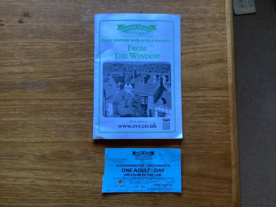 Severn Valley Railway, "From The Window", 2014 plus ticket. - Image 1 of 1