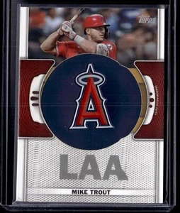 2023 Topps #TLP-MT Mike Trout Team Logo Commemorative Patch - Picture 1 of 2