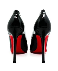 CHRISTIAN LOUBOUTIN - "So Kate 120" Black Patent Leather Pumps - 34.5 - Picture 1 of 6