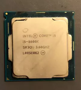 Intel Core i5-8600K 3.60GHz 6 Core LGA 1151 CPU PROCESSOR SR3QU - Picture 1 of 1