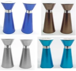 Candelabros de cono de aluminio anodizado moderno silish futurista regalo de Shabat - Imagen 1 de 5