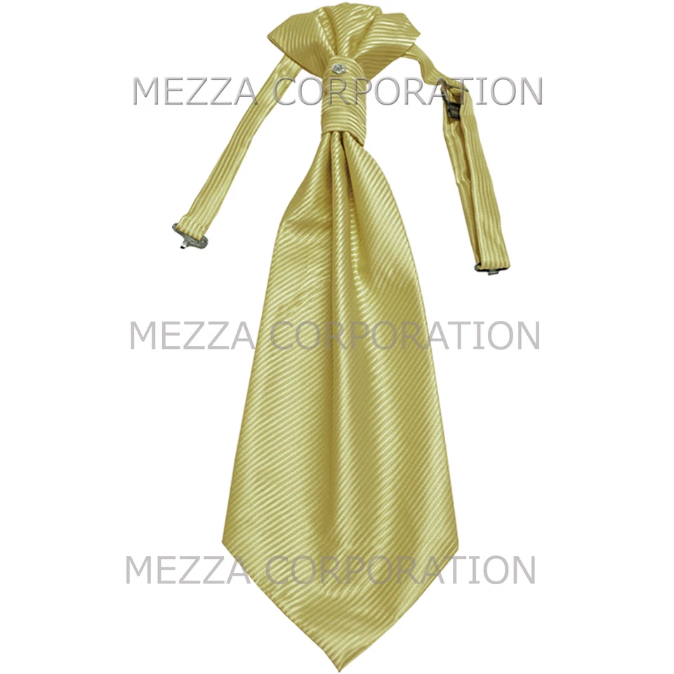 Nuevo Vesuvio Napoli Para hombres Poliéster Ascot Corbata Corbata Rayas Fiesta Verde Salvia Foto 1 de 1