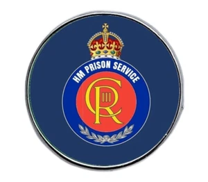 HM Prison Service Kings Crown Military Lapel pin Badge 25mm dome - Picture 1 of 2