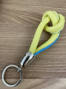 New Unique Keyring In Genuine Soft Leather . Made In Italy. - Picture 1 of 6