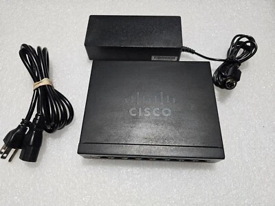 Cisco SF110D-08HP-NA 8-port 10/100 PoE (32W) Desktop Switch  w/ Power Brick - Image 1 of 3