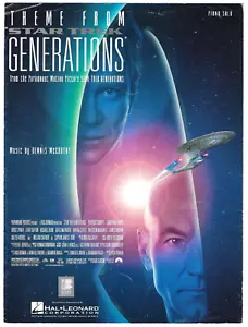 THEME FROM STAR TREK GENERATIONS Piano Solo Sheet Music 1994 - Picture 1 of 4