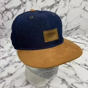 Men’s Timberland Blue Denim | Wheat Suede Baseball Cap NWT - Picture 1 of 5