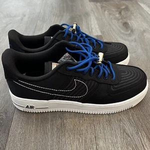 Nike Air Force One ‘07 LV8 Moving Co. Mens Size 8 Womens 9.5 Black Blue NEW - Picture 1 of 7